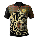 Seton Hunting Modern Tartan Polo Shirt Viking Wolf