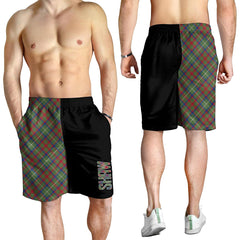 Shaw Green Modern Tartan Crest Men's Short - Cross Style