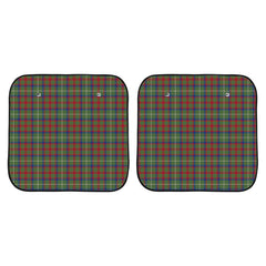 Shaw Green Modern Tartan Car Sun Shade - 2 Pieces