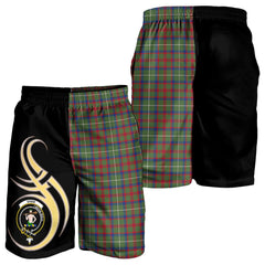 Shaw Green Modern Tartan Crest Men's Short PM8