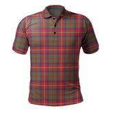 Shaw Red Modern Tartan Polo Shirt