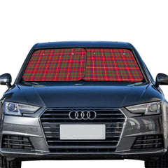 Shaw Red Modern Tartan Car Sun Shade - 2 Pieces