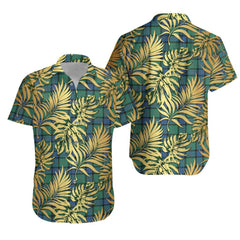 Sinclair Hunting Ancient Tartan Vintage Leaves Hawaiian Shirt