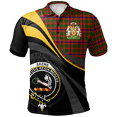Skene Modern Tartan Polo Shirt - Royal Coat Of Arms Style