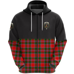 Spens Modern Clan Half Of Tartan Zipper Hoodie