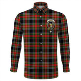 Stewart Black Tartan Long Sleeve Button Shirt