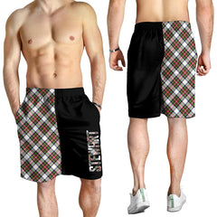 Stewart Dress Modern Tartan Crest Men's Short - Cross Style