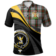 Stewart Royal 02 Tartan Polo Shirt - Royal Coat Of Arms Style