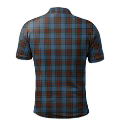 Stewart Royal Blue Tartan Polo Shirt
