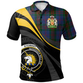 Stewart of Appin 02 Tartan Polo Shirt - Royal Coat Of Arms Style
