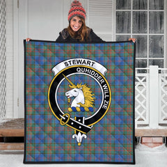 Stewart of Appin Hunting Ancient Tartan Crest Quilt