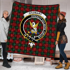 Stewart of Atholl Tartan Crest Quilt