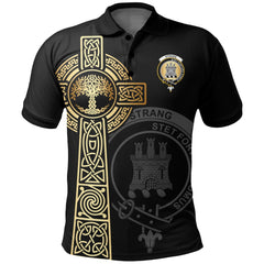 Strang (or Strange) Clan Unisex Polo Shirt - Celtic Tree Of Life