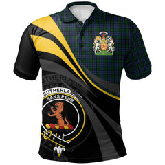 Sutherland 02 Tartan Polo Shirt - Royal Coat Of Arms Style
