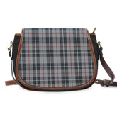 Thompson Grey Tartan Saddle Handbags
