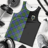 Turnbull Hunting Tartan Crest Men's Tank Top - Cross Style