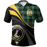 Wallace Hunting Ancient Tartan Polo Shirt - Royal Coat Of Arms Style