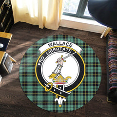 Wallace Hunting Ancient Tartan Crest Round Rug