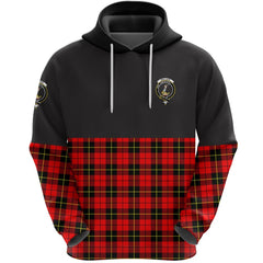 Wallace Hunting Red Clan Half Of Tartan Hoodie