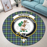 Watson Ancient Tartan Crest Round Rug