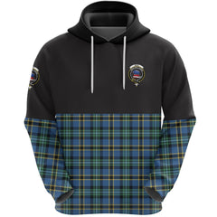 Weir Ancient Clan Half Of Tartan Hoodie