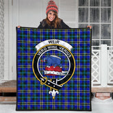 Weir Modern Tartan Crest Quilt
