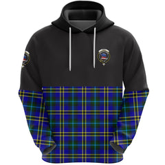 Weir Modern Clan Half Of Tartan Hoodie