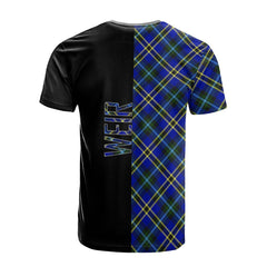 Weir Modern Tartan T-Shirt Half of Me - Cross Style