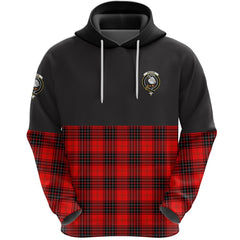 Wemyss Modern Clan Half Of Tartan Hoodie