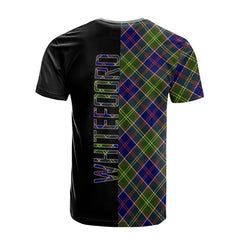 Whitefoord Modern Tartan T-Shirt Half of Me - Cross Style