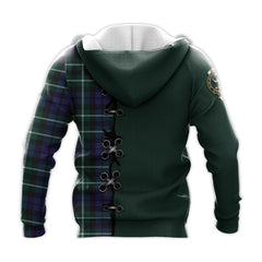 Allardice Tartan Hoodie - Lion Rampant And Celtic Thistle Style