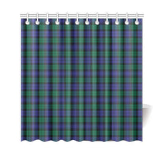 Blackwatch Modern Tartan Shower Curtain