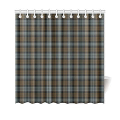 Blackwatch Weathered Tartan Shower Curtain