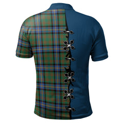 Cochrane Ancient Tartan Polo Shirt - Lion Rampant And Celtic Thistle Style