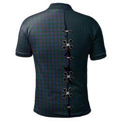 Ferguson Tartan Polo Shirt - Lion Rampant And Celtic Thistle Style
