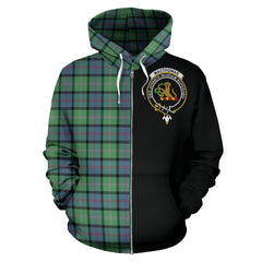 MacThomas Ancient Tartan Crest Zipper Hoodie - Half Of Me Style