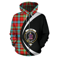 Ogilvie Tartan Crest Zipper Hoodie - Circle Style