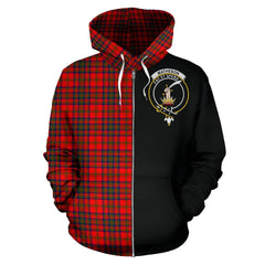 Matheson Modern Tartan Crest Zipper Hoodie - Half Of Me Style
