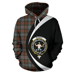Murray of Atholl Weathered Tartan Crest Hoodie - Circle Style
