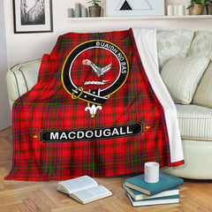 MacDougall Family Tartan Crest Blankets