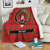 Ross Family Tartan Crest Blankets