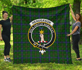 Henderson (Mackendrick) Family Modern Tartan Crest Quilt