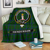 Henderson (MacKendrick) Family Tartan Crest Blankets