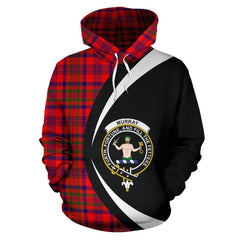 Murray of Tulloch Modern Tartan Crest Hoodie - Circle Style