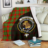 MacGregor Modern Tartan Crest Blanket Wave Style