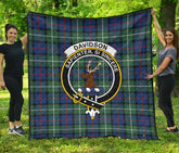 Davidson of Tulloch Tartan Crest Quilt