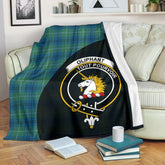 Oliphant Ancient Tartan Crest Blanket Wave Style