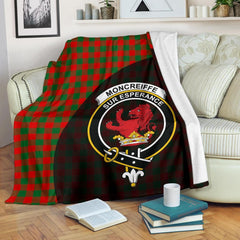 Moncrieffe Tartan Crest Blanket Wave Style