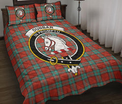 Dunbar Ancient Tartan Crest Quilt Bed Set