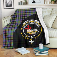 MacDonald Ancient Tartan Crest Blanket Wave Style
